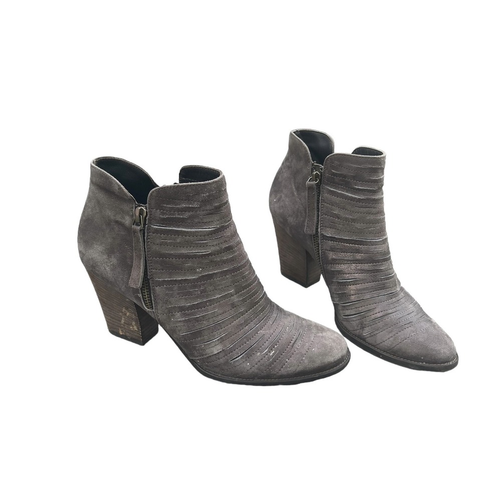 Paul Green sliced leather metallic Malibu ankle boots 5 1/2 (8.0 U.S.)